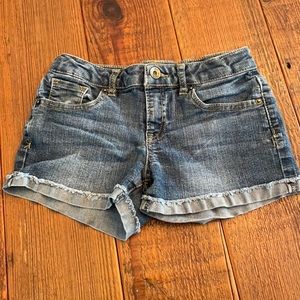 Lucky brand girls Riley Jean shorts, size 10